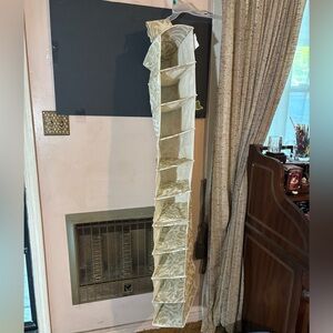 Floral Hanging Shoe or Clothes Organizer TEN compartments